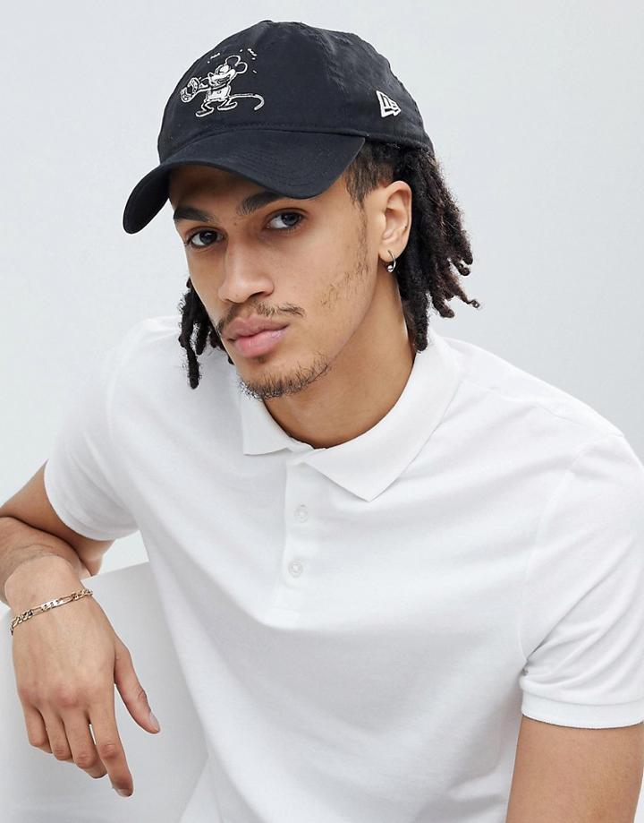 New Era Mickey Mouse 9forty Adjustable Cap - Black