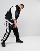 Aape By A Bathing Ape Popper Joggers With Taping - Black