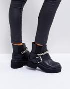 Asos Rossi Chunky Hardware Boots - Black