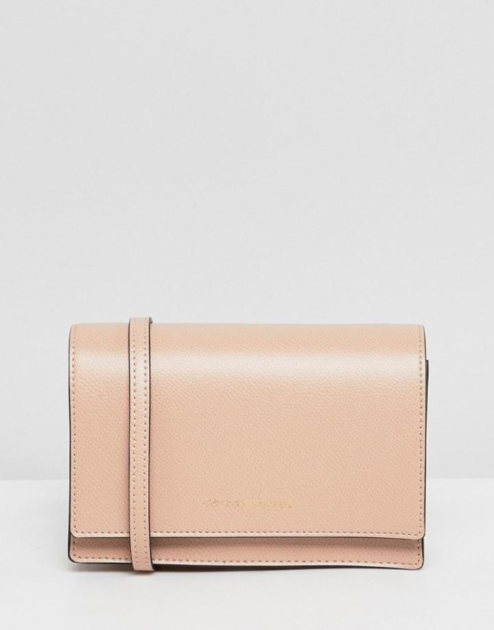 Emporio Armani Mini Box Crossbody Bag - Beige
