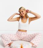 Collusion Crop Raw Hem Ribbed Tank In White