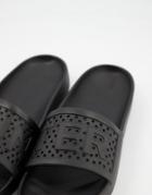 Hunter Originals Large Logo Slides In Black