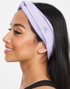 Adidas Twist Headband In Purple