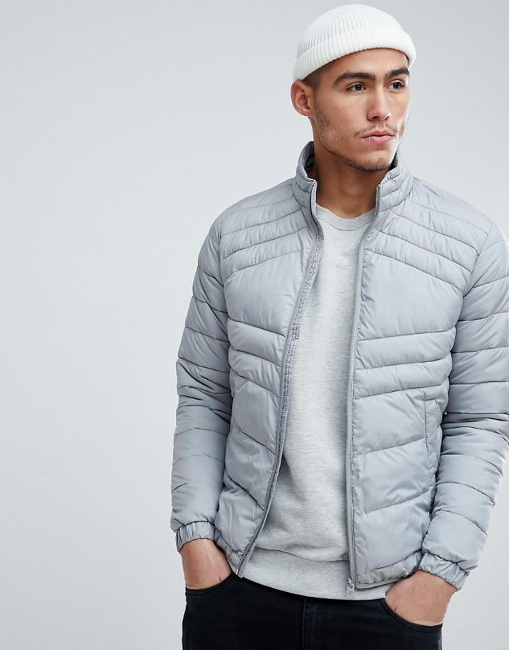 Jack & Jones Originals Padded Jacket - Silver