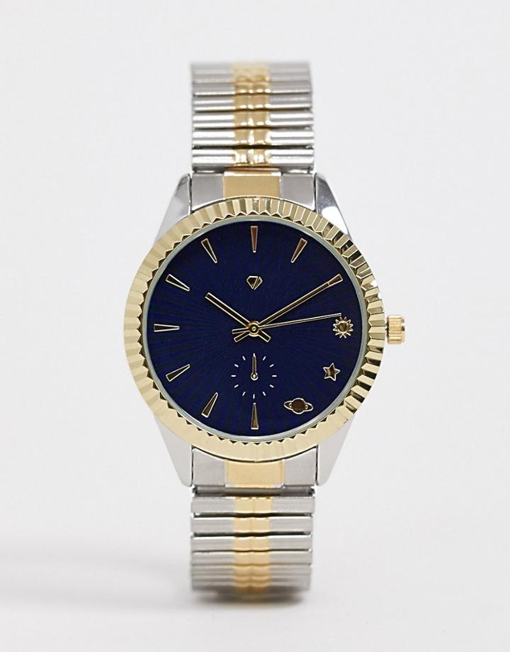 Spirit Design Ladies Bracelet Watch With Navy Dial
