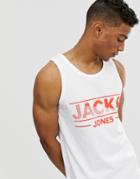 Jack & Jones Core Logo Tank Tank In White