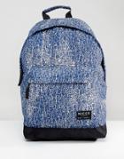 Nicce Cracked Backpack In Navy - Navy