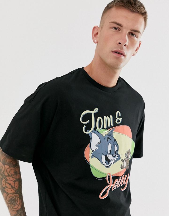Asos Design Tom And Jerry Oversized T-shirt