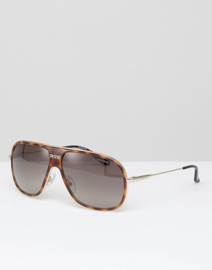 Carrera Avaitor Sunglasses In Brown Tort - Brown