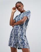 Bellfield Dego Printed Romper - Navy