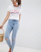 New Look High Waist Super Skinny Jeans - Blue