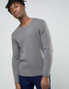 Cheap Monday Knitted Sweater In Snow Gray - Gray