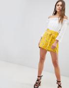 Parisian Floral Shorts - Yellow