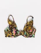 Asos Design Fuller Bust Mix And Match Step Front Underwire Bikini Top In Baroque Print Dd-g-multi