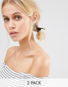 Johnny Loves Rosie Molly Hair Ties - Black