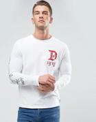 Diesel Joe-ls-qa Long Sleeve Top D Print - White