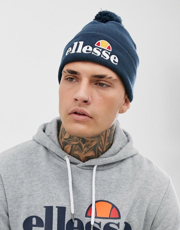 Ellesse Velly Pom Pom Beanie In Blue