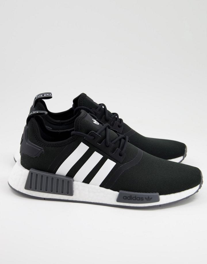 Adidas Originals Nmd R1 Sneakers In Black And White