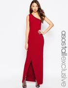Asos Tall Red Carpet One Shoulder Maxi Dress - Black $22.50