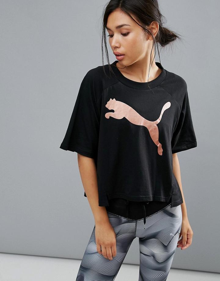 Puma Transition Tee In Black - Black