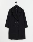 Threadbare Coat In Black