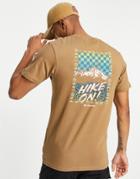 Columbia Blazing Trail Back Print T-shirt In Brown
