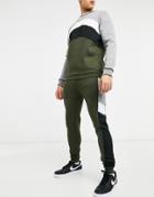 Brave Soul Matching Tracksuit Pants In Khaki-green