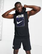 Nike Training Dri-fit Sleeveless Hoodie In Black
