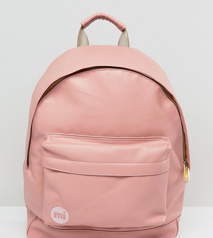 Mi-pac Exclusive Classic Tumbled Backpack In Dusty Pink - Pink