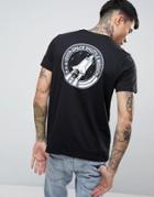 Alpha Industries Nasa T-shirt Back Print Regular Fit In Navy - Black