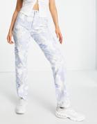 Asos Design 90s Straight Jeans In Dragon Print-multi