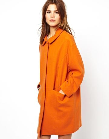 Y.a.s Henni Coat In Orange