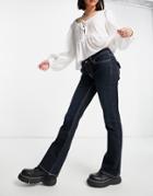 Topshop Y2k Flare Jeans In Indigo-blues