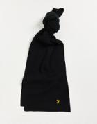 Farah Logo Scarf In Black