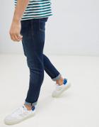 Jack & Jones Jeans In Slim Fit Rinsed Blue Denim - Blue