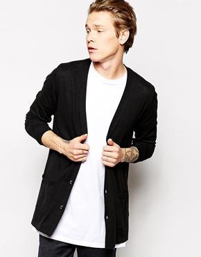 Asos Longline Cardigan - Black