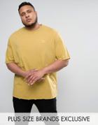 Puma Plus Distressed Oversized T-shirt In Yellow Exclusive To Asos 57530702 - Yellow