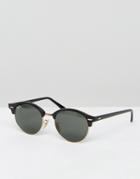 Ray-ban Clubmaster Round Sunglasses 0rb4246 - Black