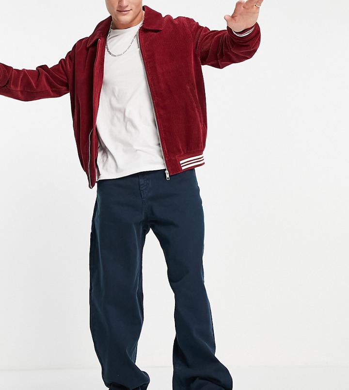 Collusion 90's Fit Baggy Pants In Navy-blues