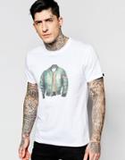 Alpha Industries T-shirt With Ma1 Print - White