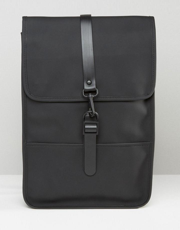 Rains Mini Backpack In Black - Black