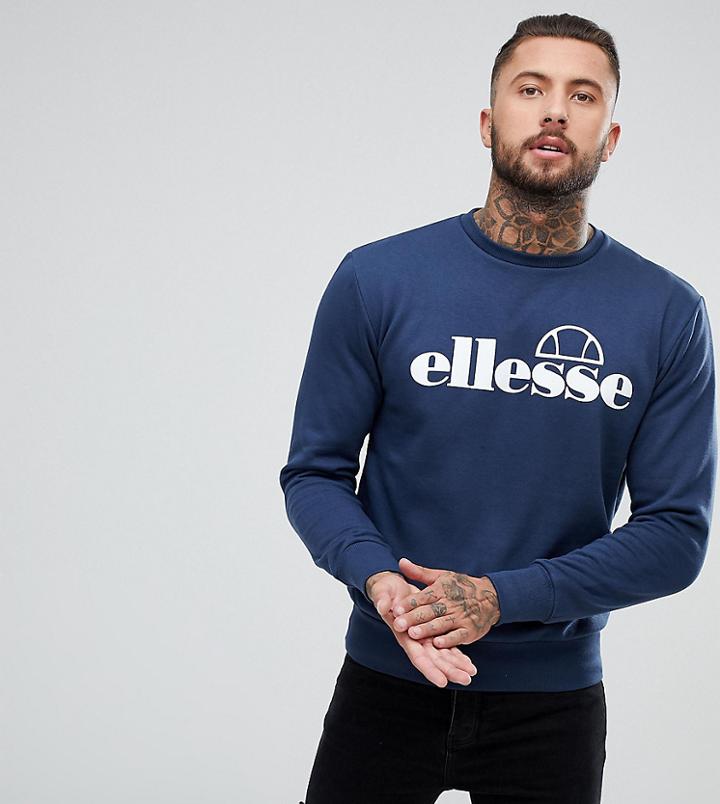 Ellesse Zarah Crew Neck Sweatshirt In Navy - Navy