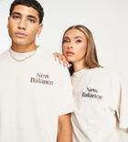 New Balance Cookie T-shirt In Beige And Brown-neutral