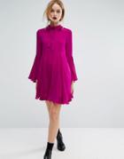 Sportmax Code Fluted Sleeve Dress - Pink