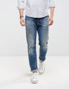 Nudie Jeans Co Dude Dan Jean Straight Fit Wrecking Blues Light Wash - Blue