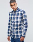 Esprit Large Checked Shirt - Navy