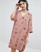 Selected Femme Dandelion Print Dress - Pink