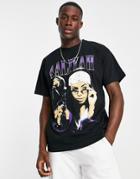 Pull & Bear X Aaliyah Printed T-shirt In Black
