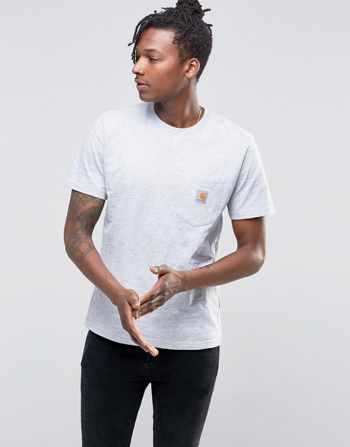 Carhartt Wip Logo T-shirt - Gray