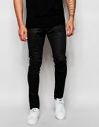 G-star Jeans Elwood 5620 3d Super Slim Fit Stretch Overdye In Asfalt - Asfalt